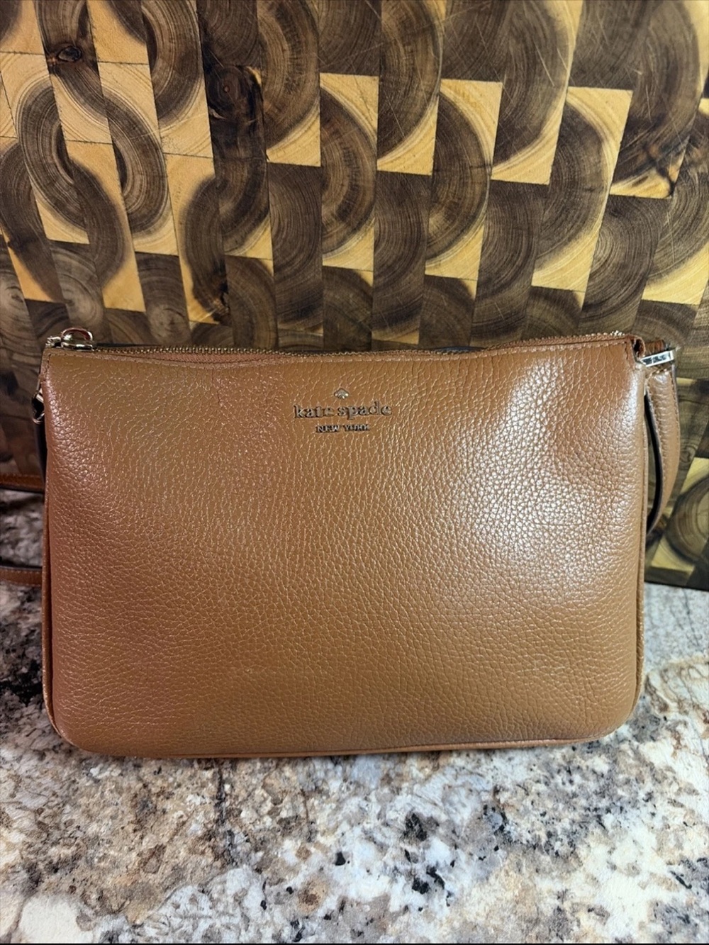 kate spade New York Pebbled Leather Crossbody - Tan